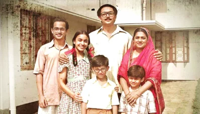 মুজিব’ ছবির দৃশ্যে শুভ ও তিশাসহ অন্যান্যরা। ছবি বিএফডিসির সৌজন্যে