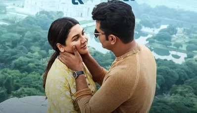 সিনেমাটির একটি দৃশ্যে জয়া-অনির্বাণ। ছবি: পোস্টার