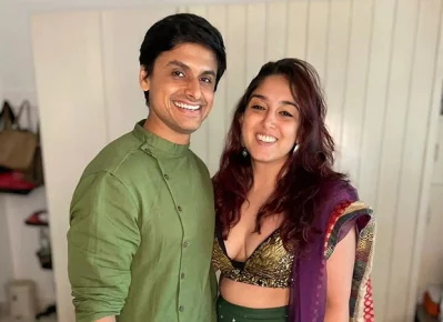 হবু বরের সঙ্গে ইরা খান। ছবি: ইনস্টাগ্রাম থেকে নেওয়া