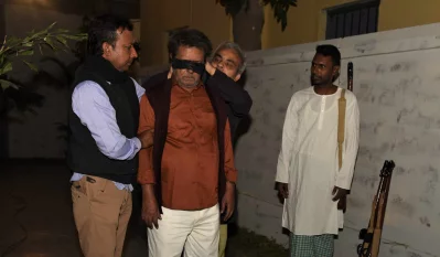 নাটকটির মুখ্য চরিত্রে রয়েছেন মামুনুর রশীদ। ছবি: বিটিভির সৌজন্যে