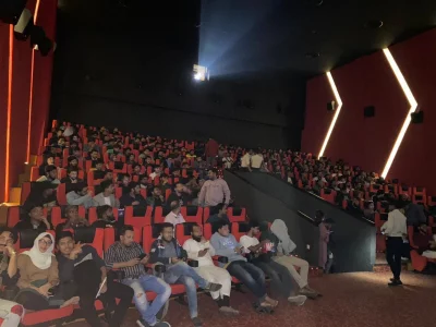 জয় সিনেমাসে ডানকির প্রথম শো। ছবি: ফেসবুক/জয় সিনেমাস