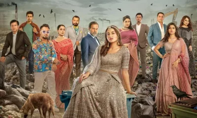 সিনেমাটির পোস্টারে ফারিণ ও অন্য অভিনয়শিল্পীরা। ছবি: ফেসবুক থেকে নেওয়া