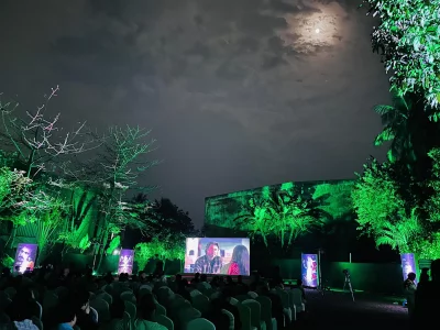 ইউএনও স্যার ফিল্মটির বিশেষ প্রদর্শনীর মুহূর্ত। ছবি: ফেসবুক/ জিয়াউল ফারুক অপূর্ব