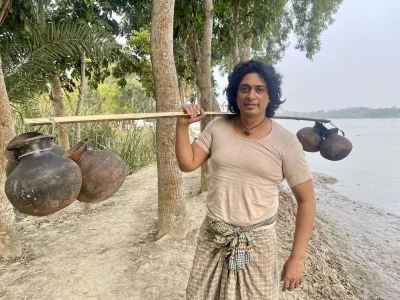 সোনার চর চলচ্চিত্রের দৃশ্যে জায়েদ। ছবি: ফেসবুক থেকে নেওয়া