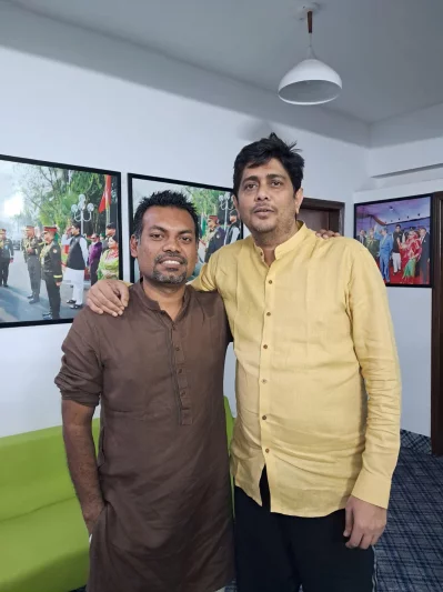 শাহরিয়ার শাকিল ও আরশাদ আদনান। ছবি: ফেসবুক থেকে নেওয়া
