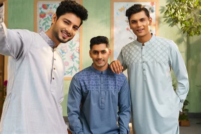 ঈদ পোশাকে ছেলেদের পছন্দ পাঞ্চাবি। ছবি: টুয়েলভ