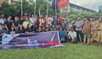 উৎসবের উদ্বোধন করেন জাতীয় বিশ্ববিদ্যালয়ের উপাচার্য অধ্যাপক এ এস এম আমানুল্লাহ। ছবি: ঢাকা ইউনিভার্সিটি মাইম অ্যাকশন