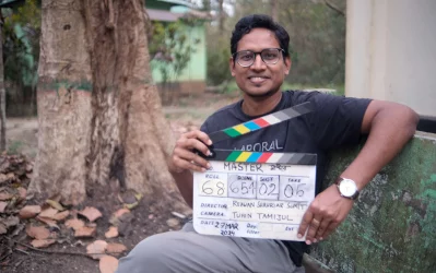 মাস্টার সেটে রেজওয়ান শাহরিয়ার সুমিত। ছবি: মাইপিক্সেলস্টোরি