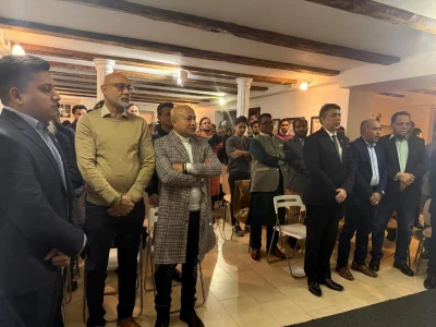কোপেনহেগেনে বাংলাদেশের মহান বিজয় দিবসের অনুষ্ঠানে অতিথিরা। ছবি: বিজ্ঞপ্তি