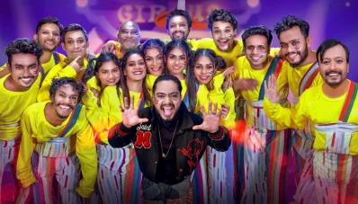গানের পোস্টারে গায়ক ও সিরিয়ালটির অভিনয়শিল্পীরা। ছবি: নির্মাতার সৌজন্যে