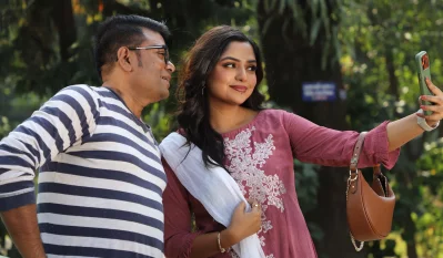 একটি দৃশ্যে আরফান ও হিমি। ছবি: ফাগুন অডিও ভিশন