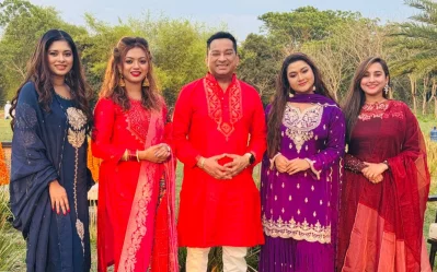 নতুন আয়োজনে কণ্ঠ দিয়েছেন লুইপা, কর্ণিয়া, ইমন, ঝিলিক ও আনিসা। ছবি: গানচিল