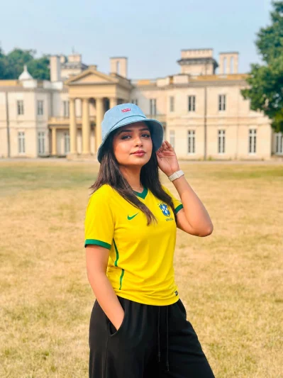 ব্রাজিল জার্সি গায়ে হিমি। ছবি: ফেসবুক থেকে নেওয়া