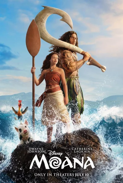 লাইভ অ্যাকশন মোয়ানার পোস্টার। ছবি: ওয়াল্ট ডিজনি স্টুডিও