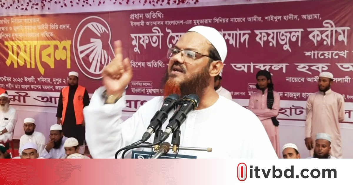 অন্তর্বর্তী সরকার জাতির প্রত্যাশা পূরণ করতে পারেনি: চরমোনাই পীর