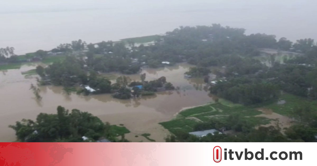 নীলফামারী ও লালমনিরহাটে নিচু এলাকা প্লাবিত, পানিবন্দি ৮০ হাজার মানুষ