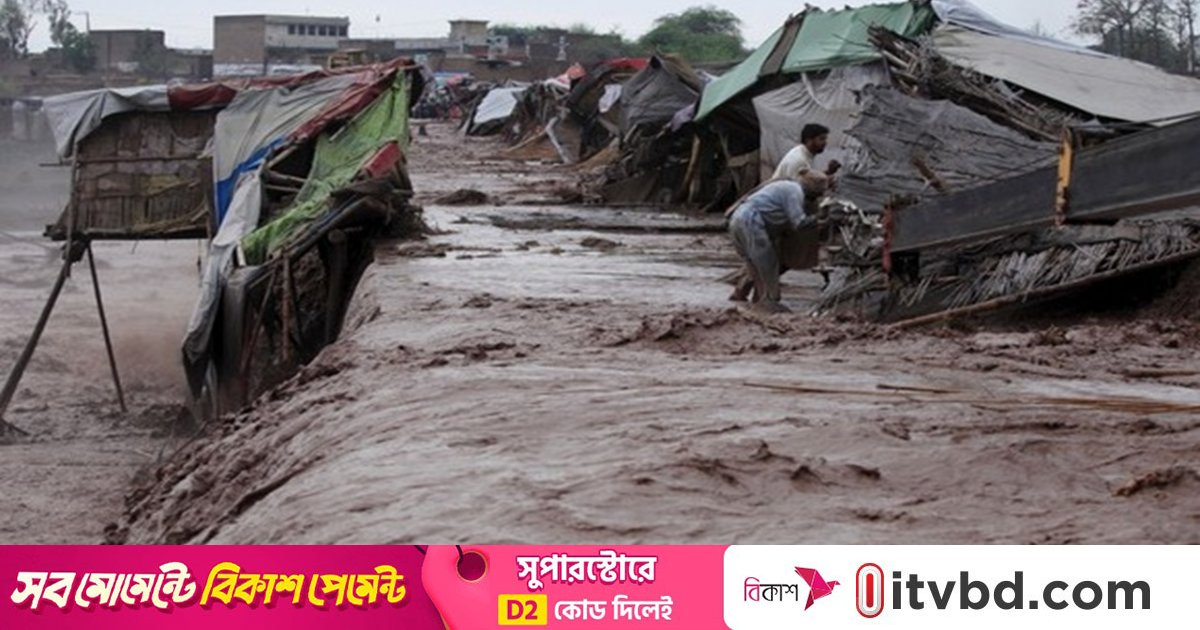 পাকিস্তানে বন্যায় প্রাণহানি বেড়ে অন্তত ৮৮৪
