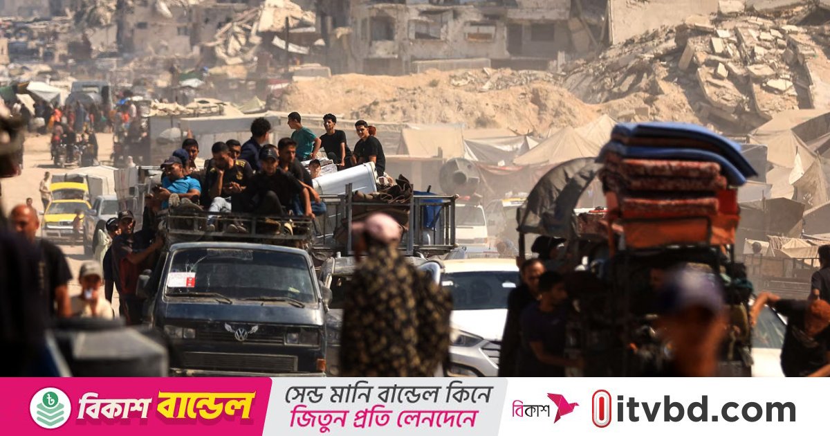 গাজা সিটিতে ভয়াবহ হামলা, পালাচ্ছেন হাজার হাজার ফিলিস্তিনি
