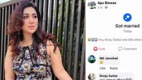 স্ট্যাটাস চেঞ্জ, ফেসবুকে অপু লিখলেন 'গট ম্যারিড'