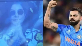 গ্যালারিতে বসে কোহলির জন্য মন্ত্র জপছিলেন আনুশকা?