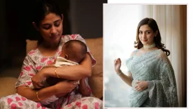 সন্তান কোলে মমতাময়ী মেহজাবীন