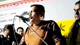 বিএনপির নাশকতা মামলার আসামি নৌকার মঞ্চে