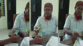 প্রকাশ্যে ঘুষ নেন ভূমি অফিসের সহকারী, ভিডিও ভাইরাল