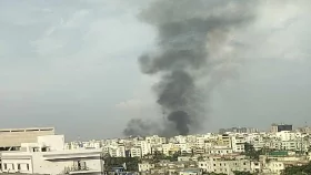 জ্বলছে বিটিভি ভবন, ভেতরে আটকা অনেকে
