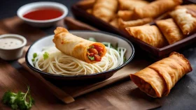 বিকালের নাশতায় নুডলস দিয়ে ভিন্ন স্বাদের রোল