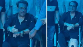 বাঁ পায়ে ব্যান্ডেজ বাঁধা, হুইলচেয়ারে হাসপাতাল ছাড়লেন গোবিন্দ