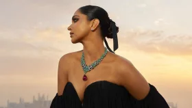 ৬৩.৭৬ ক্যারেট রুবেলাইট নেকলেসে নজর কাড়লেন দীপিকা পাডুকোন