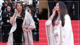 কানে কালো গাউনে ঐশ্বরিয়া, পরেছিলেন বেনারসি শাড়িও