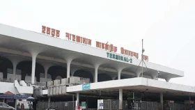 শাহজালালে কার্গো ভিলেজে আগুন