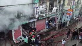 কেরানীগঞ্জে বহুতল ভবনে আগুন, ৪২ জনকে জীবিত উদ্ধার