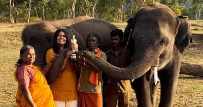 অস্কার জয়ের পর শিল্পী দম্পতি। ছবি: ইনস্টাগ্রাম থেকে নেওয়া