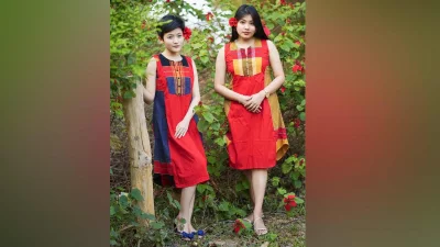 উপমা নেলী চাকমার তৈরি পোশাক। ছবি: রানজুনি এর সৌজন্যে