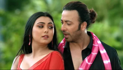 প্রিয়তাম ছবিতে ইধাকা ও শাকিব। ছবি: ভার্সেটাইল মিডিয়া
