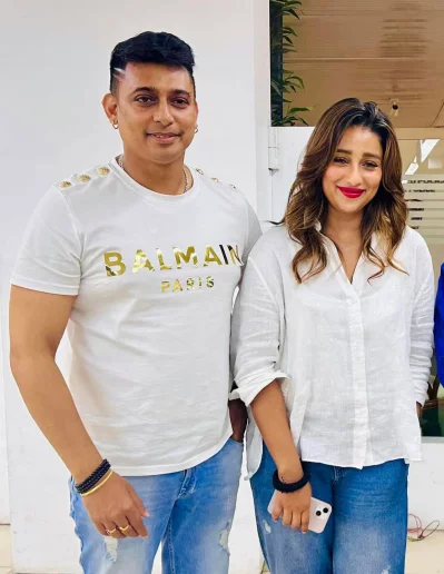 জায়েদ খান ও সায়ন্তিকা। ছবি: ফেসবুক