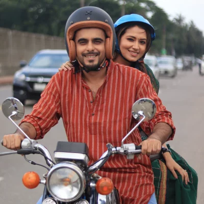 পুনর্মিলনে ওয়েব ফিল্মের দৃশ্যে সিয়াম-ফারিণ। ছবি: ফেসবুক/চরকি