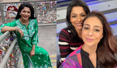 এই কুর্তিটাই বাঁধনকে দেয়ছেন টাবু। পাশে টাবু ও বাঁধন। ছবি ফেসবুক থেকে নেওয়া