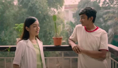 ছবির প্রধান দুই চরিত্রে সাবা চৌধুরী ও রাগিব মোয়াজ্জেম। ছবি: এয়ারটেল বাজ