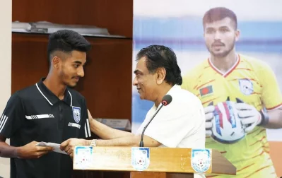 শেখ মোরসালিনের মধ্যে ভবিষ্যতের তারকার খোঁজ পেয়েছিলেন অনেকেই। ছবি: বাফুফে 