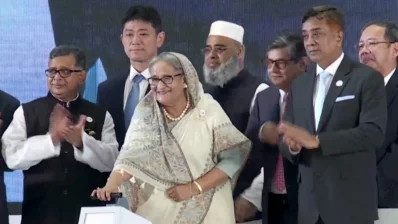 হজরত শাহজালাল আন্তর্জাতিক বিমানবন্দরের তৃতীয় টার্মিনালের উদ্বোধন ঘোষণা করেছেন প্রধানমন্ত্রী শেখ হাসিনা। ছবি: ভিডিও থেকে নেওয়া