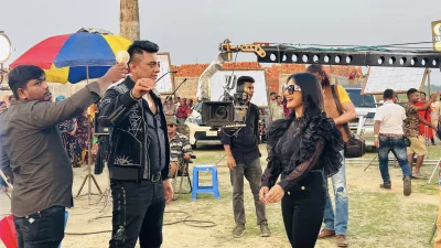 জায়েদ ও নিঝুম রুবিনা। ছবিটি নিঝুম রুবিনার ফেসবুক থেকে নেওয়া