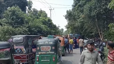 দুর্ঘটনাস্থল। ছবি: ইনডিপেনডেন্ট টেলিভিশন