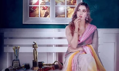 ময়ূরাক্ষী ছবিটির পোস্টারে ববি হক। ছবি: ফেসবুক থেকে নেওয়া