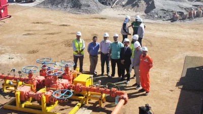 Drilling at a depth of 2,576 meters has been completed in well number 10.  Photo: Collected
