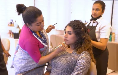 Afroja Parveen is busy bringing a new look in the morning.  Image: Screenshot from video