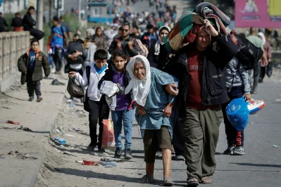 According to the United Nations, two million Palestinians have been displaced since October 7.  Photo: Reuters