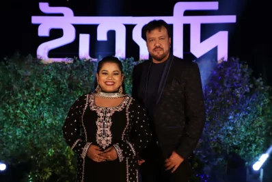 তসিবা ও সেলিম চৌধুরী। ছবি: ইত্যাদির সৌজন্যে
